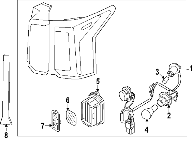 92420P4500 - : Tail Lamp Assembly for Kia Image