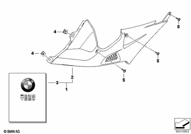71607721220 - Design: Trim Cover, Fuel Tank, Right - Cfk for BMW-Motorrad Image