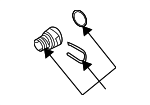 3B0122291K - Cooling System: Coupling for Audi Image