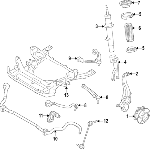 Front Suspension for 2025 BMW X5 #1
