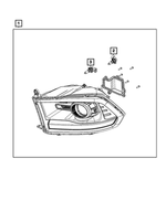 L003757KAX - : Headlamp Bulb, Right for Mopar Image