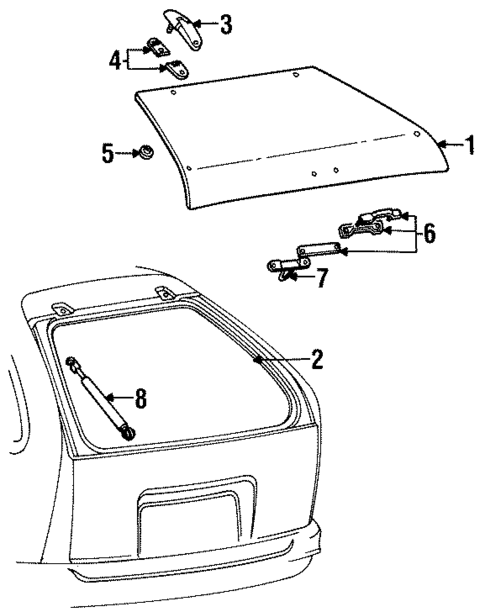 Liftgate for 1996 Ford Taurus #1