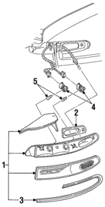F6DZ13404B - Electrical: Tail Lamp Assembly for Mercury: Sable Image