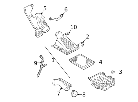 Air Intake for 2006 Lincoln LS #0