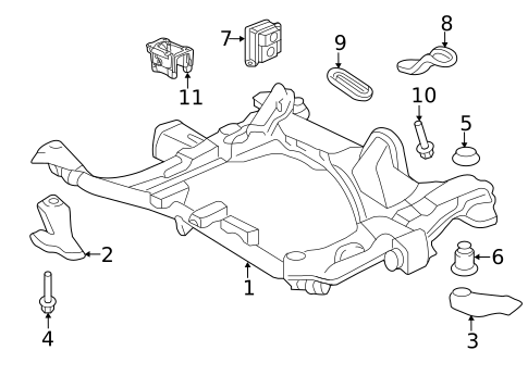 Suspension Mounting for 2011 Honda Odyssey #0