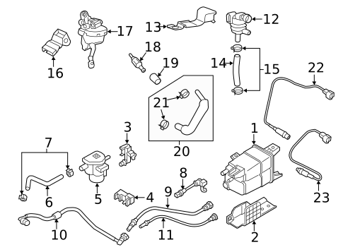 Emission Components for 2018 Kia Rio #1