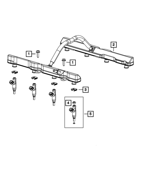 Fuel Rail and Injectors for 2011 Ram 2500 #0