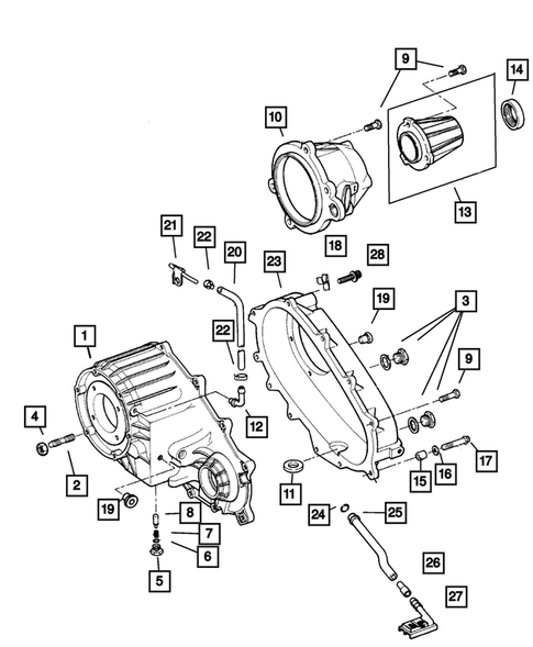 Case and Extension for 2002 Dodge Dakota #0
