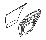 77004D4010P - Body: Door Shell for Kia: Optima Image