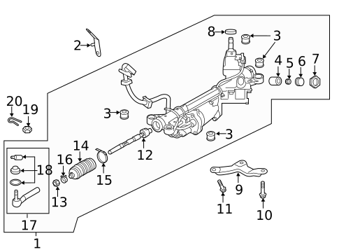 Steering Gear & Linkage for 2024 Subaru Ascent #0