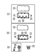 4892294AA - Engine 4.0L V6 DOHC: Cylinder Head Cover Isolator, Mounting, Right for Chrysler: 300, Pacifica, Sebring, Town &amp; Country | Dodge: Avenger, Challenger, Charger, Grand Caravan, Journey, Magnum, Nitro Image