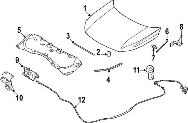 654706SA1A - : Support Strut for INFINITI: QX60 Image