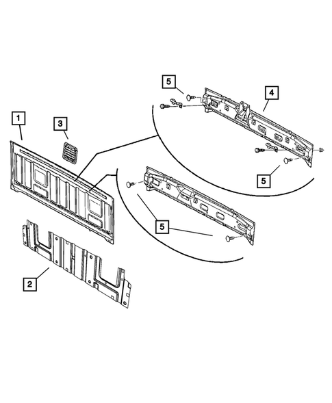 Aperture Panel, Pillar Supports and Cab Back  for 2015 Ram 3500 #6