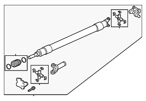 PC3Z4R602ED - Universals &amp; Rear Axle: Drive Shaft for Ford Image