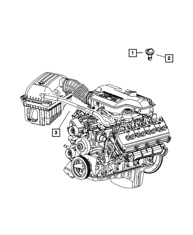 53032812AC - : Crankcase Vent Hose for Mopar Image
