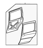 89025381 - Body: Door Shell for GM Image