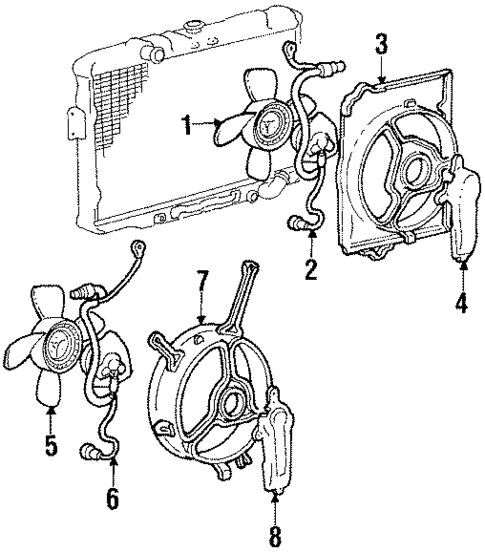 Fan for 1989 Mitsubishi Starion #0