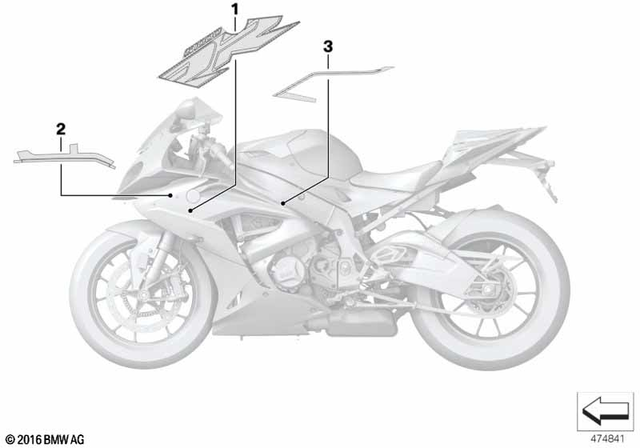 51148568732 - : Lettering Right           for BMW-Motorrad Image