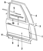 12518355 - Body: Door Shell for Oldsmobile: Cutlass Supreme Image