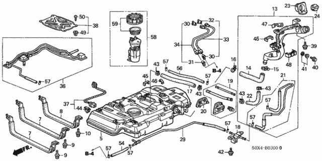 Fuel Tank (KA)(KC)(-'00) for 2000 Honda Odyssey #0
