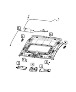 5PJ87DX9AC - : Illuminated Visor, Left for Mopar Image