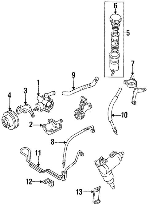 Pump & Hoses for 1994 Honda Passport #0