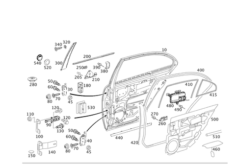 Rear Doors for 2003 Mercedes-Benz E500 #0