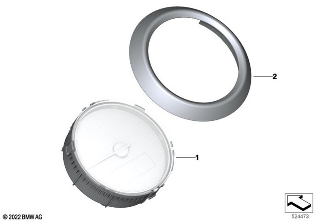 62118829992 - : Instrument Cluster - Mph for BMW-Motorrad Image