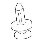 MR288150 - Body: Blank Cover Retainer Clip for Mitsubishi: Eclipse, Eclipse Cross, Endeavor, Galant, Lancer, Mirage, Mirage G4, Montero, Outlander, Outlander PHEV, Outlander Sport Image