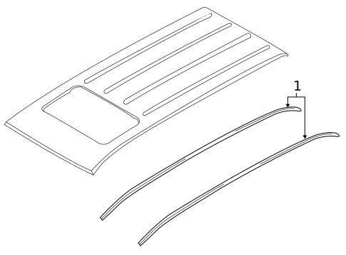 Exterior Trim - Roof for 2007 Hyundai Entourage #0