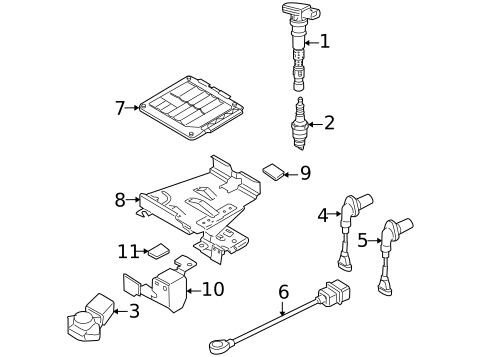 Fuel System Components for 2009 Volkswagen Eos #1