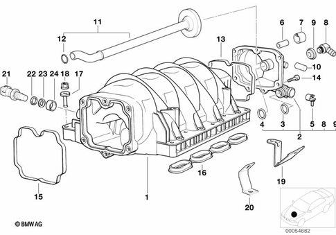 Intake Manifold for 1995 BMW 840Ci #0