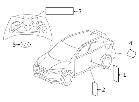 Labels for 2017 Honda HR-V #0