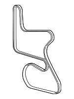12575261 - Cooling System: Serpentine Belt for Chevrolet: Equinox Image