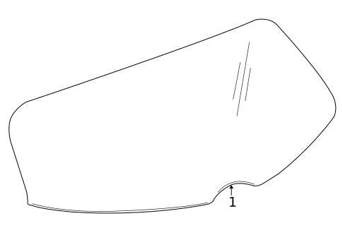 Glass - Lift Gate for 2024 Buick Envision #0