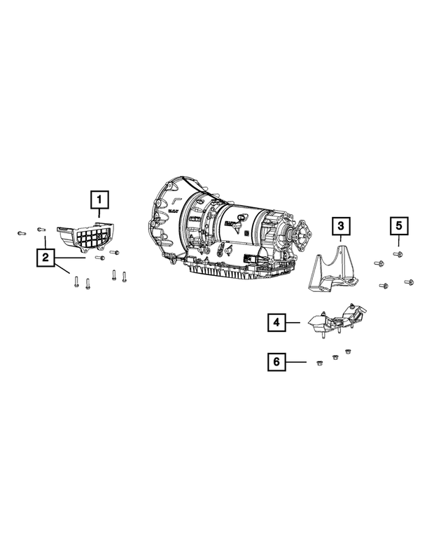 « 68147349AB – 8HP70; 8-Speed; Automatic Transmission : Monture De Transmission Support pour Mopar Image »