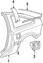 73809SB2000 - : Molding for Honda Image
