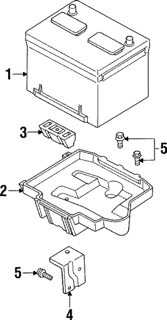 F32Z10732A - Electrical: Battery Tray for Ford: Probe Image