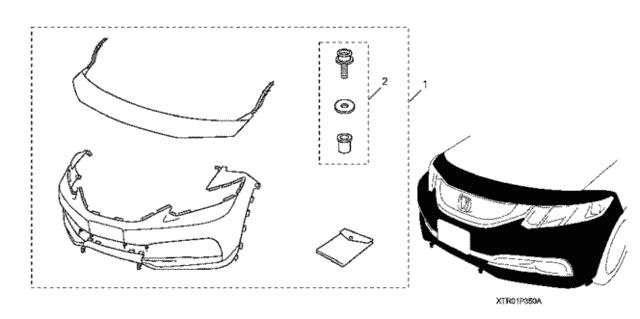 Nose Mask (Full) ('13-) for 2013 Honda Civic #0