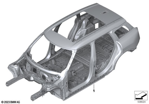 Body Skeleton for 2024 Mini Countryman SE ALL4 #0