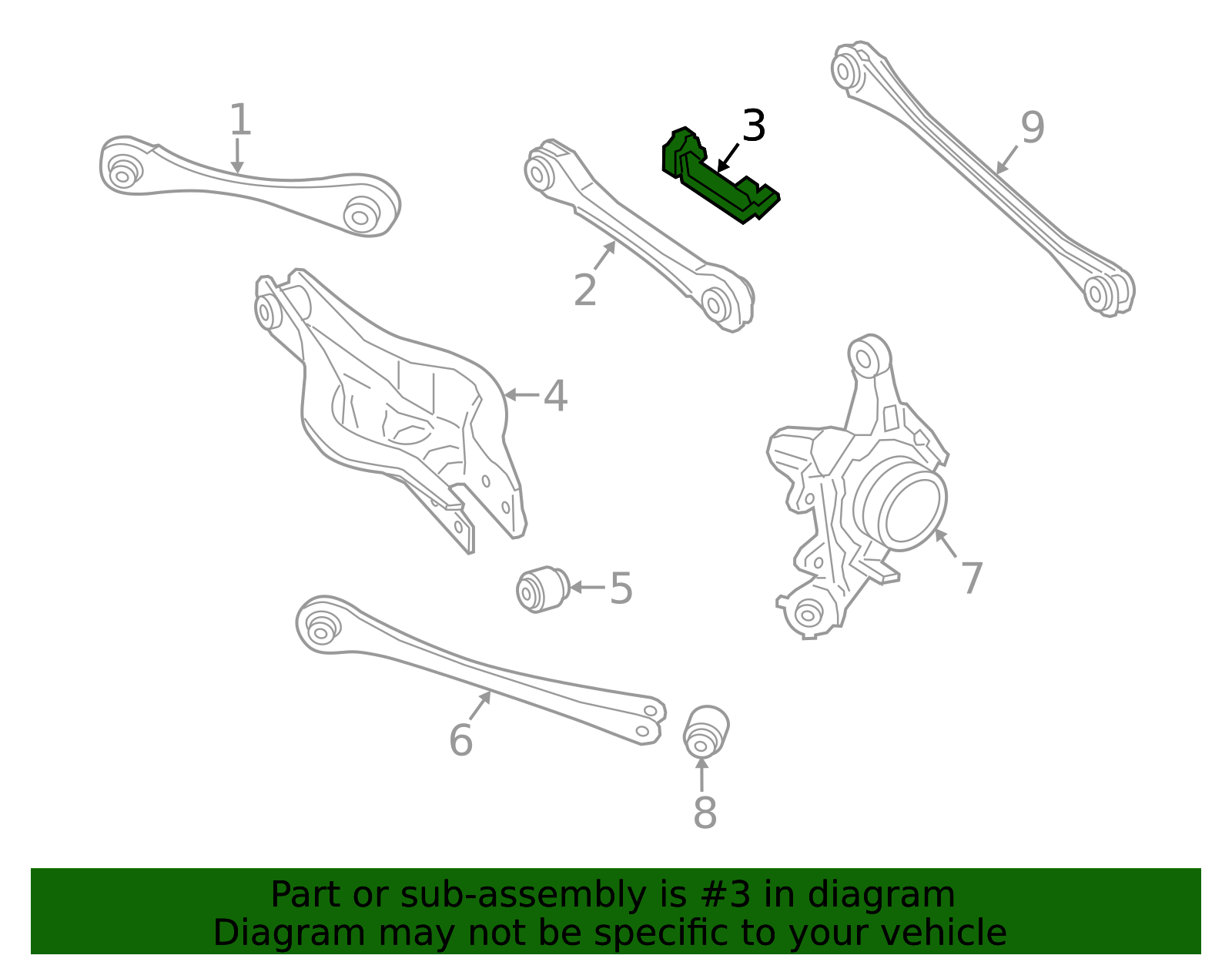 34526791949 - 2014-2021 BMW Rear Upper Control Arm Bracket (34-52-6-791 ...