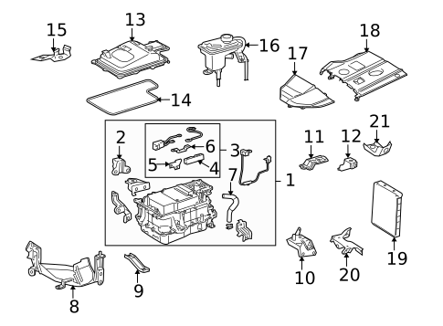 Electrical Components for 2007 Toyota Highlander #1