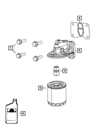 5047084AB - 2.0L Gas; Engine: Oil Filter Adapter Gasket for Mopar Image