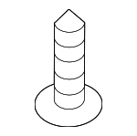 1249304107B - Electrical: High Mount Lamp Screw for Genesis: GV60 | Hyundai: Elantra, Genesis Coupe, Ioniq, Ioniq 5, Santa Fe Sport, Sonata, Tiburon, Veloster Image