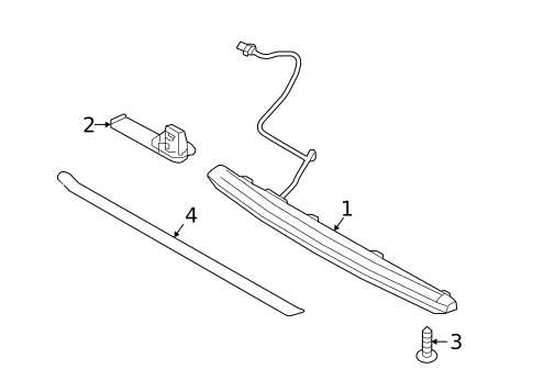 High Mounted Stop Lamp for 2021 Hyundai Ioniq #0
