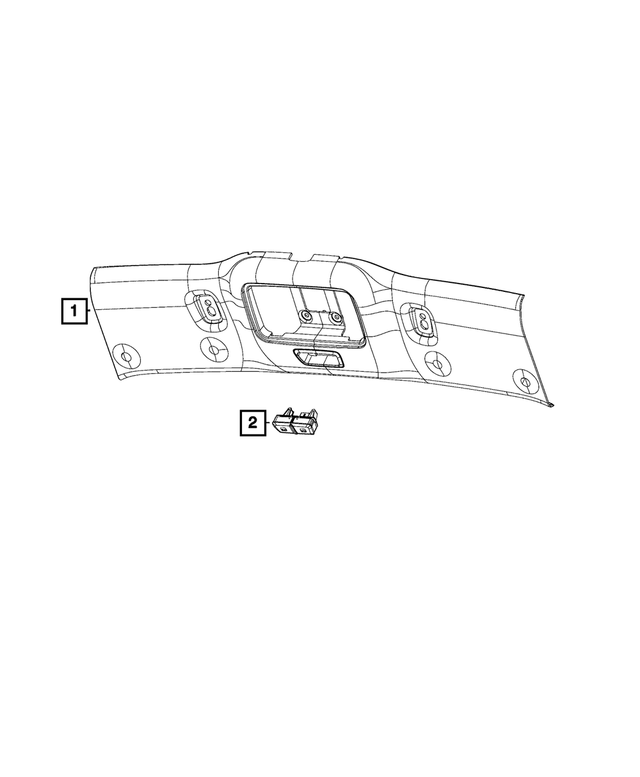 5RC28JXWAA - : Windshield Frame Panel for Mopar Image