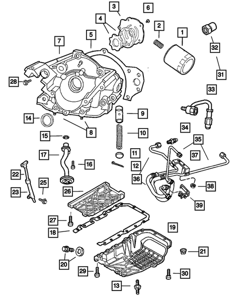 Engine Oiling for 2004 Dodge Intrepid #0
