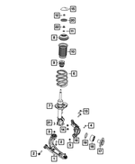 68109926AA - : Front Coil Spring, Right for Fiat: 500 Image