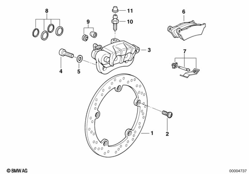 Rear Wheel Brake for 1997 BMW-Motorrad R 1100 S #0