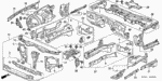 60442SP0320ZZ - Body/Air Conditioning: PLATE, CROSSMEMBER (LOWER) for Acura Image